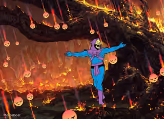 Skeletor Embracing Hate