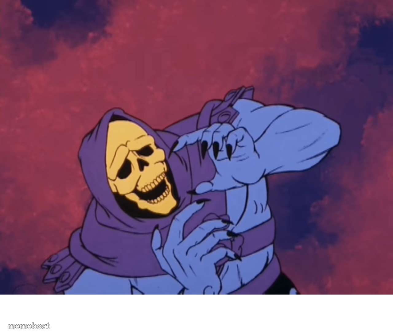 Skeletor Oh God What The Fuck - meme generator image preview