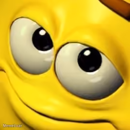 Skeptical Yellow Emoji Close Up