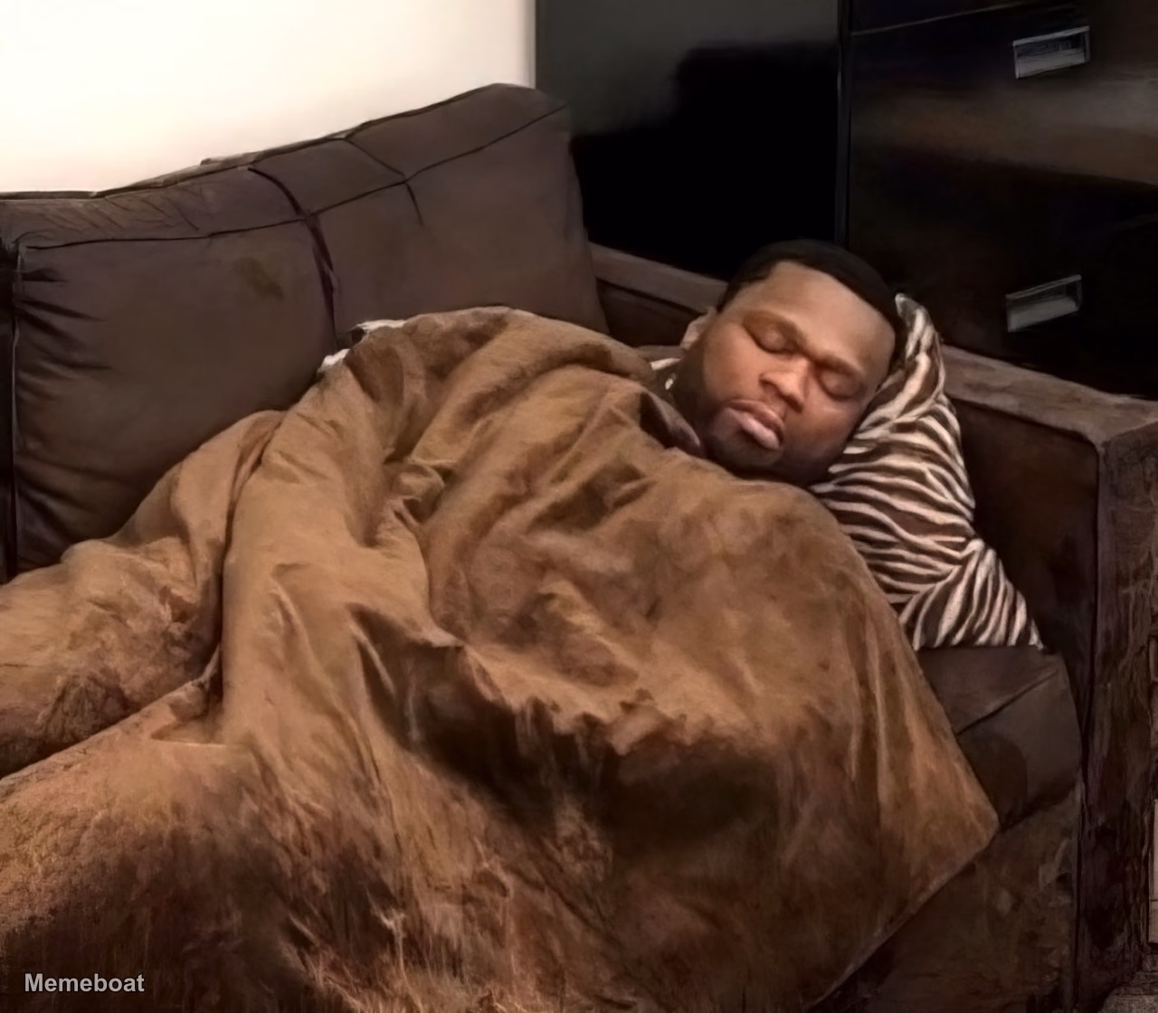 Sleeping 50 Cent - meme generator image preview