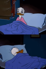 Sleeping Donald Duck