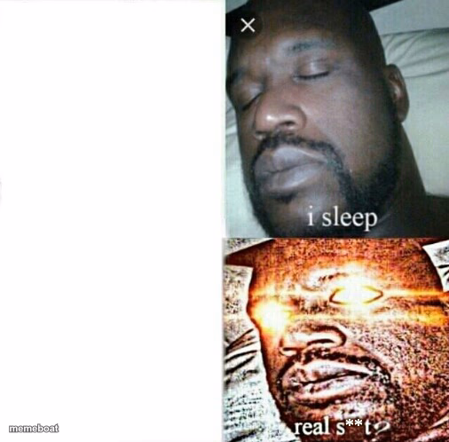 Sleeping Shaq (clean/edited/censored, etc) - meme generator image preview