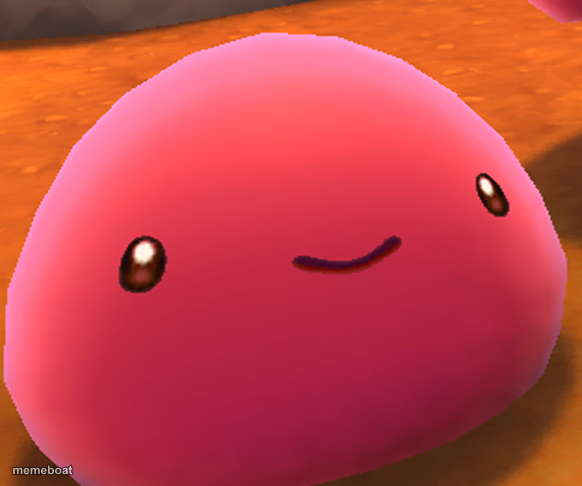 Slime rancher pink slime smile - meme generator image preview