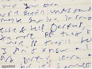 sloppy handwriting - meme generator image preview