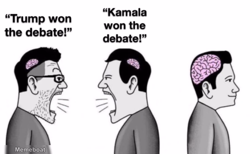 Small Brain vs Small Brain vs Big Brain - meme generator image preview