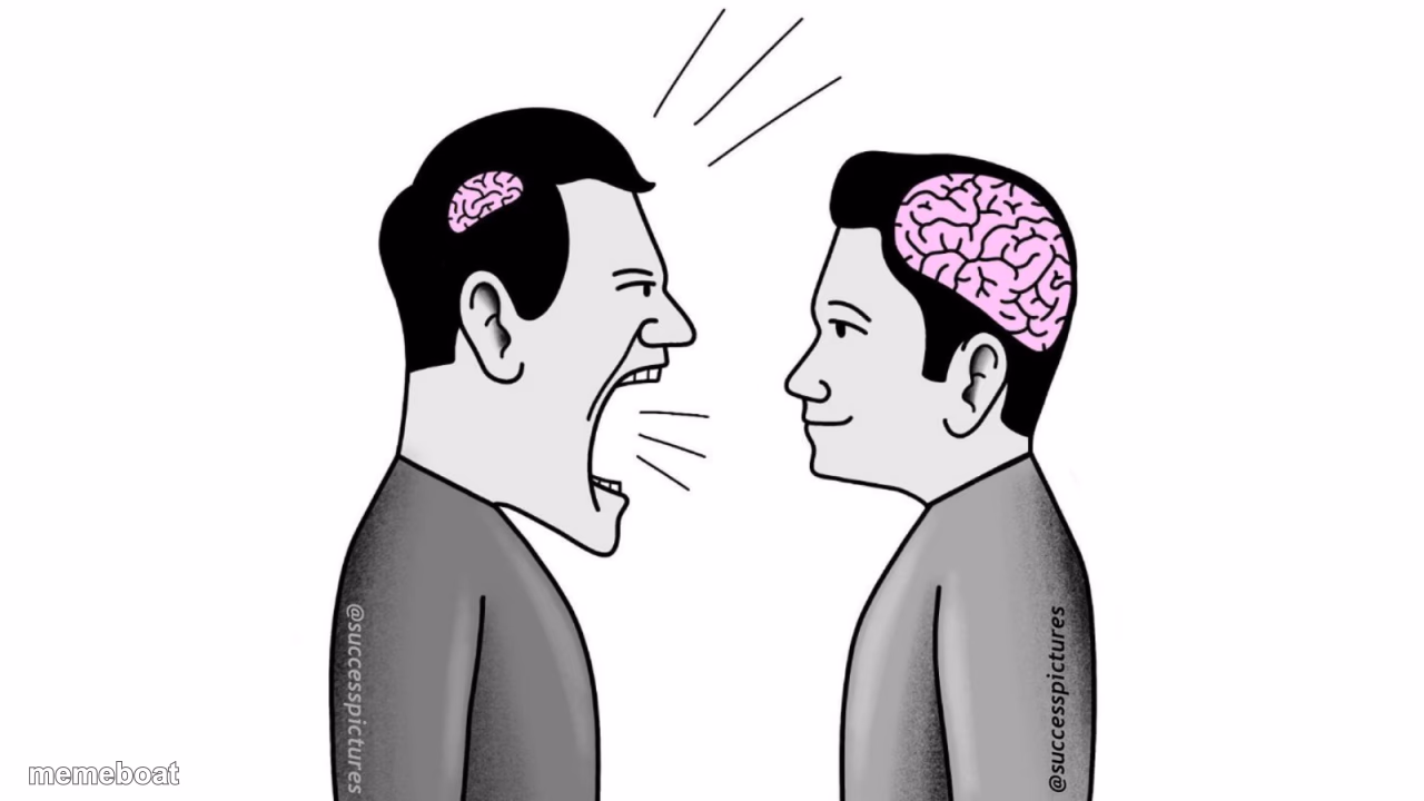 small brain yelling at big brain - meme generator image preview