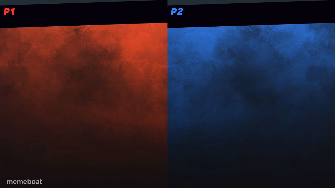 Smash Bros 1v1 Screen template - meme generator image preview