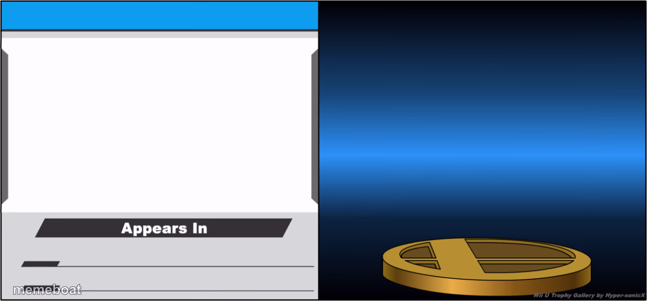 Smash Bros Trophy - meme generator image preview