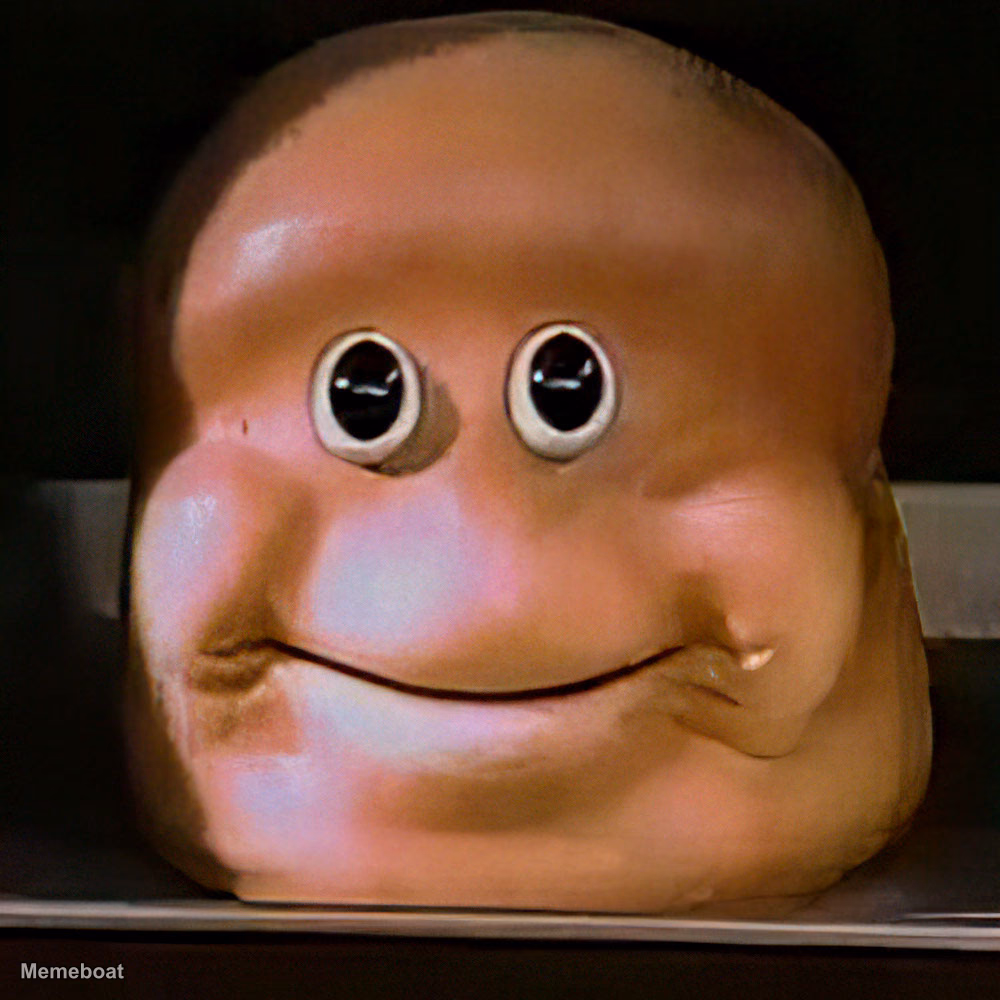Smiling Bread Blob - meme generator image preview