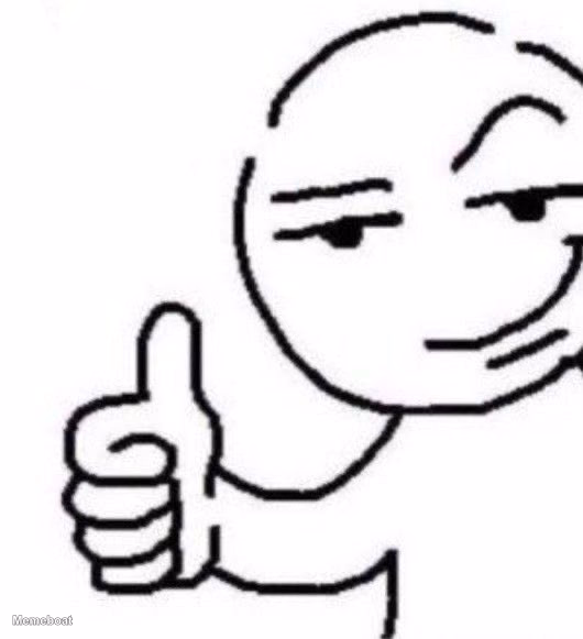 Smug Thumbs Up - meme generator image preview