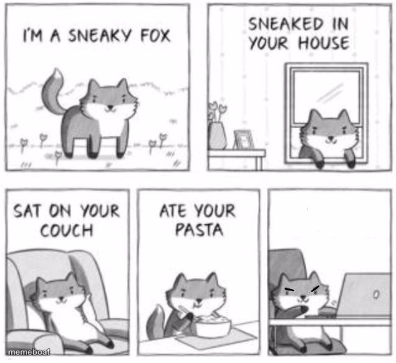 Sneaky fox - meme generator image preview