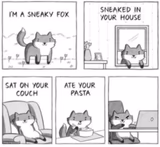 Sneaky fox