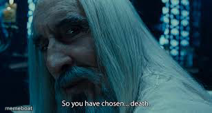So you have chosen death - meme generator image preview