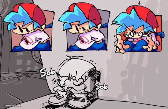 Sobbing Boyfriend - meme generator image preview