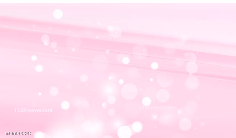 Soft baby pink pastel background with sparkle bubbles - meme generator image preview