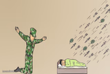 Soldier failing to protect sleeping child