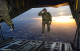 soldier salute midair