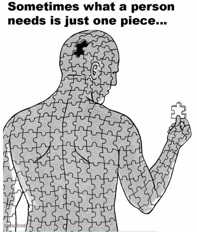 Sometimes what a person needs is just one piece - meme generator image preview