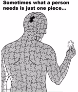 Sometimes what a person needs is just one piece