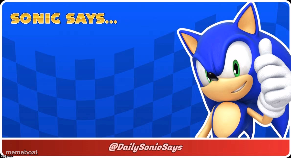 Sonic Says - meme generator image preview