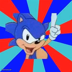 Sonic sez - meme generator image preview