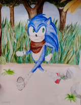Sonic the Hedgehog drawing!