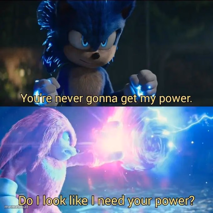 Sonic vs. Knuckles - meme generator image preview