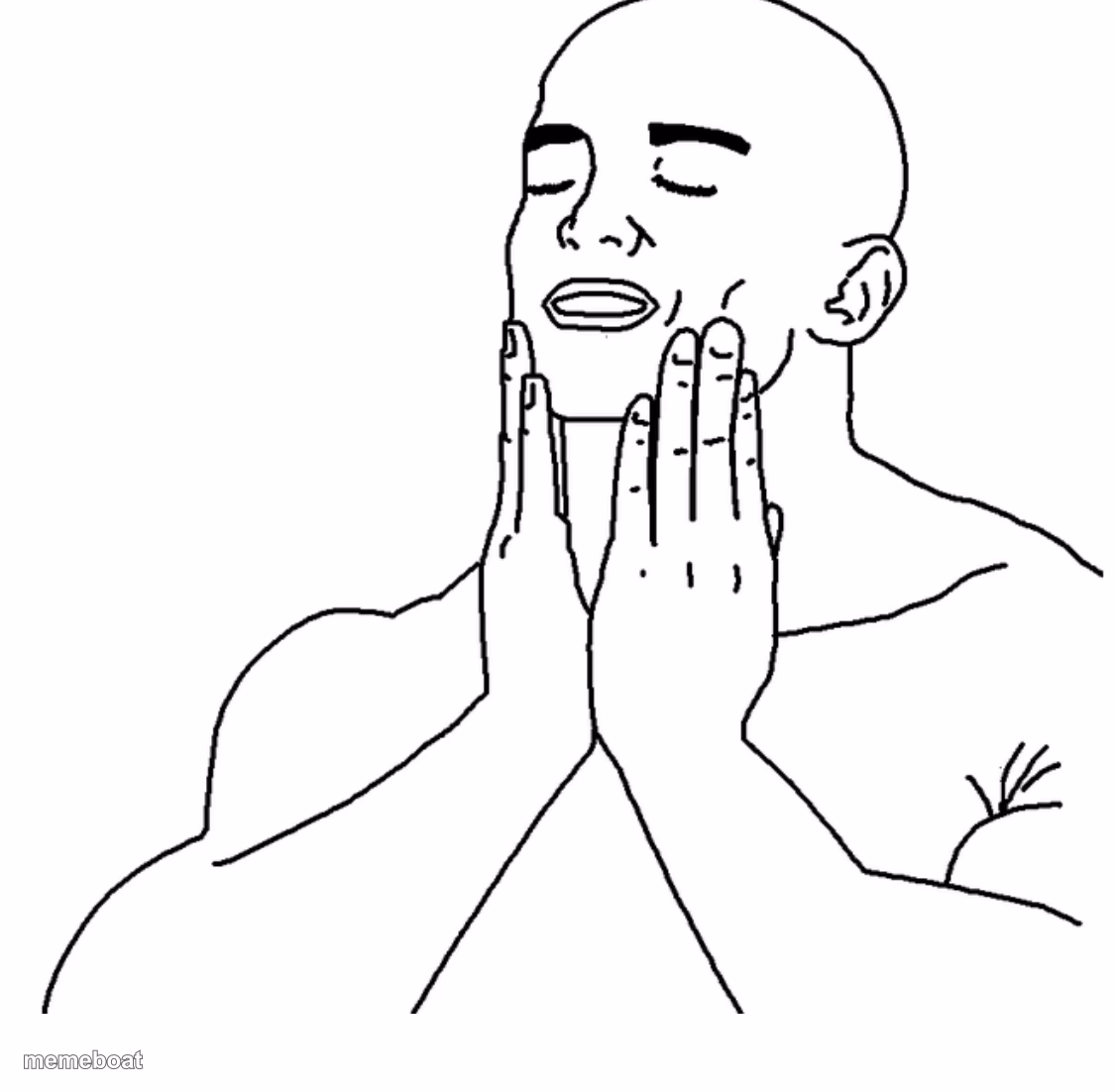 Soothing face rub - meme generator image preview