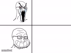 Soy angry then happy - meme generator image preview