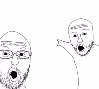 Soyjack Pointing Men