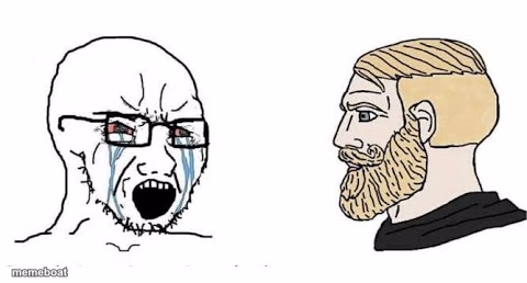 Soyjak vs Chad - meme generator image preview