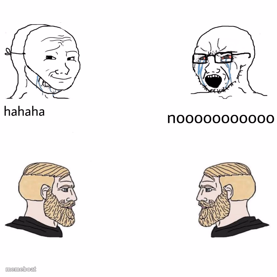 Soyjak Vs Chad - meme generator image preview