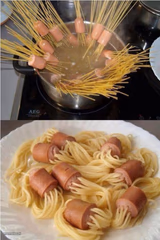 Spaghetti Hot Dog