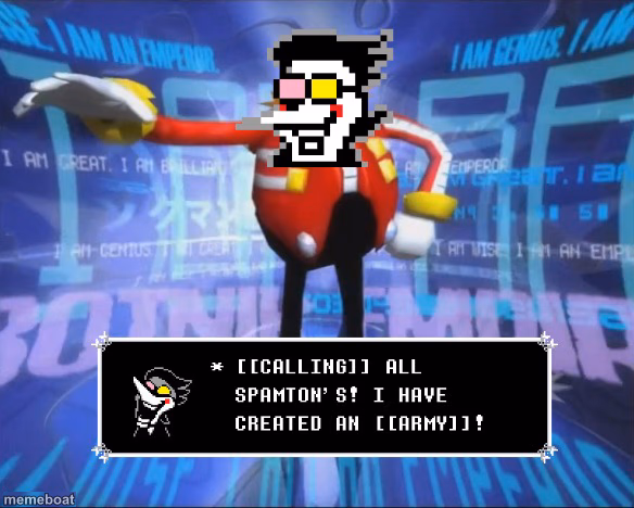 Spamton announcement - meme generator image preview