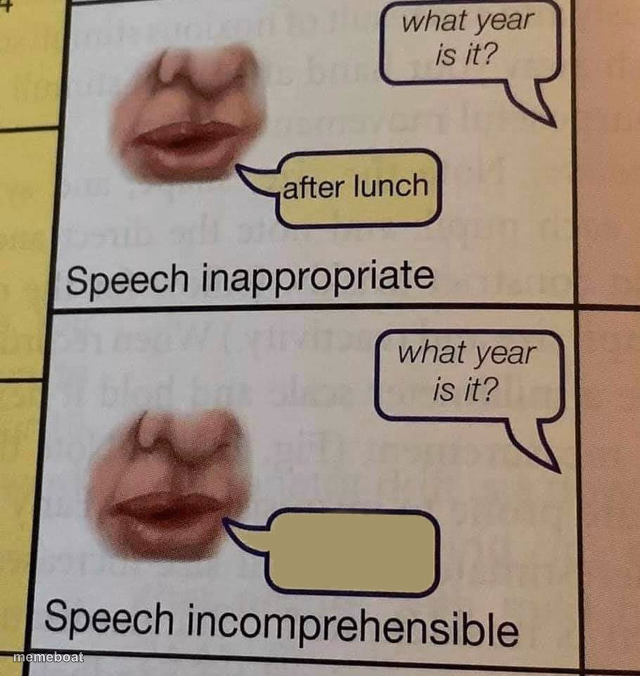 Speech incomprehensible - meme generator image preview