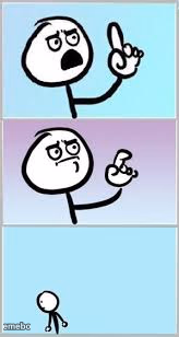 speechless stickman walking away - meme generator image preview