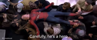 Spider-Man 2 "Carefully, He's a Hero"