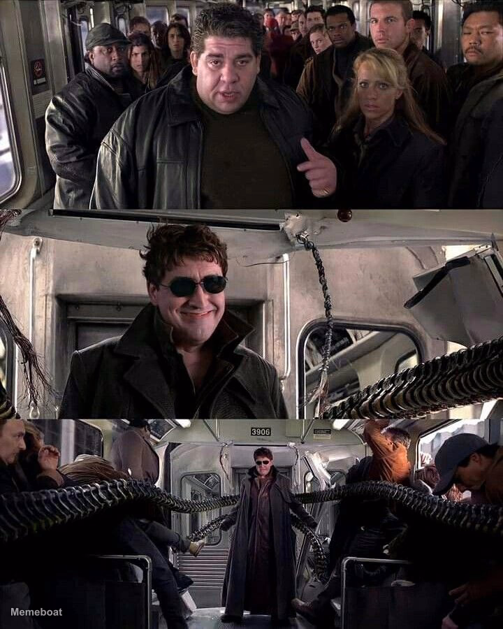 Spider-man 2 Train Scene - meme generator image preview