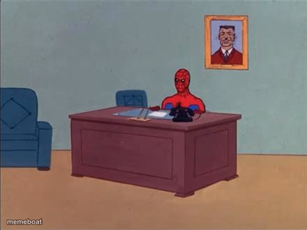 Spider-Man Desk - meme generator image preview