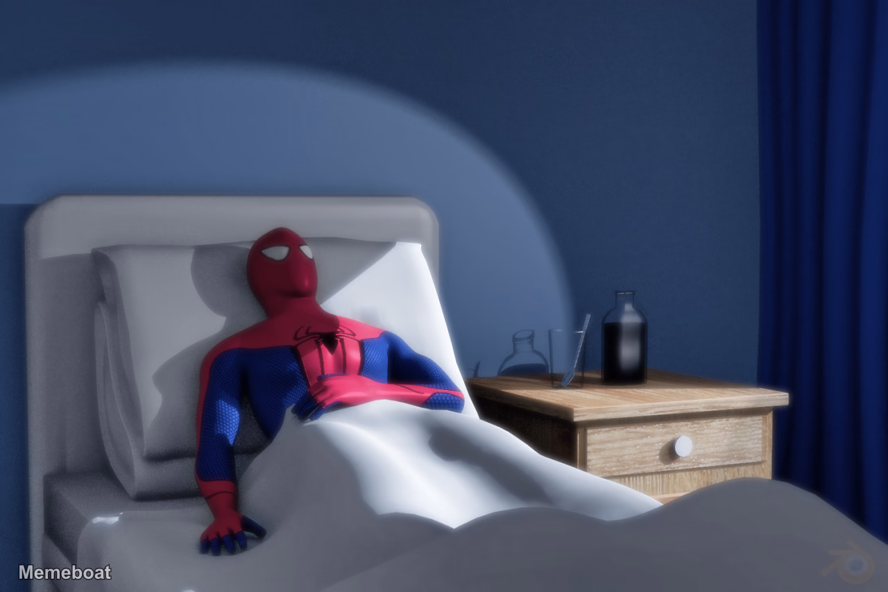 Spider-man Hospitalized - meme generator image preview