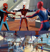 Spider man pointing #2