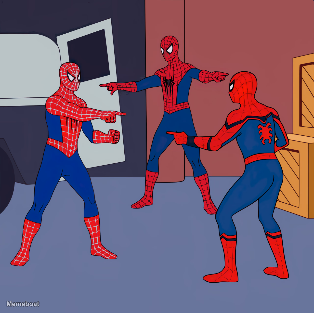Spider-Man Pointing - meme generator image preview