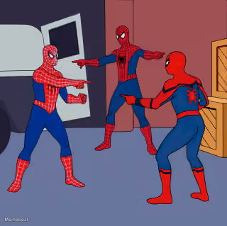 Spider-Man Pointing At Spider-Man