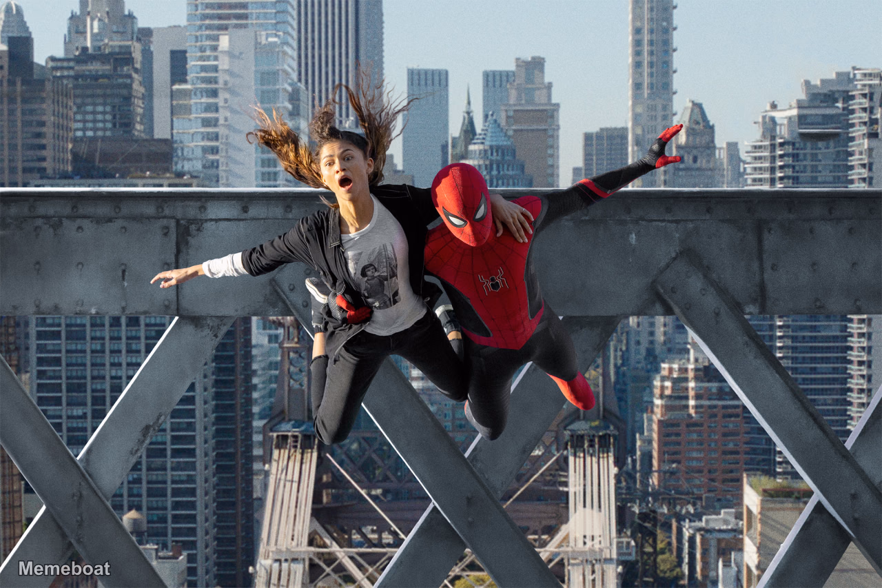 Spider-man Saving MJ - meme generator image preview