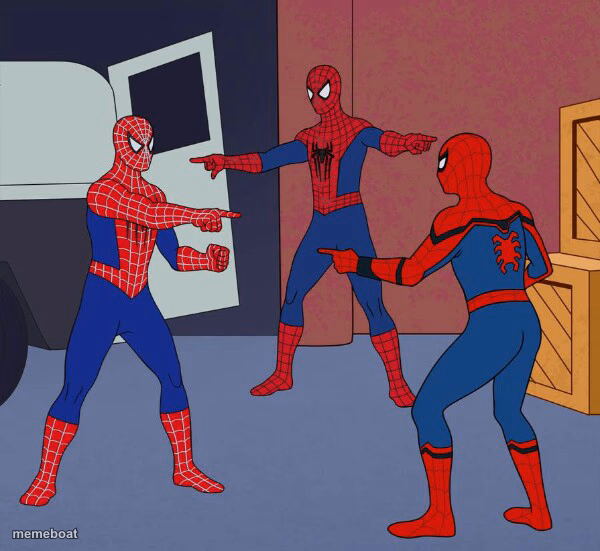 Spider Man Triple - meme generator image preview