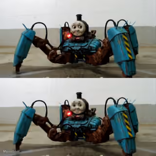 Spider-thomas the Tank Engine