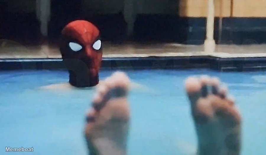Spiderman Feet Pic - 'Spider-man: Brand New Day' - meme generator image preview