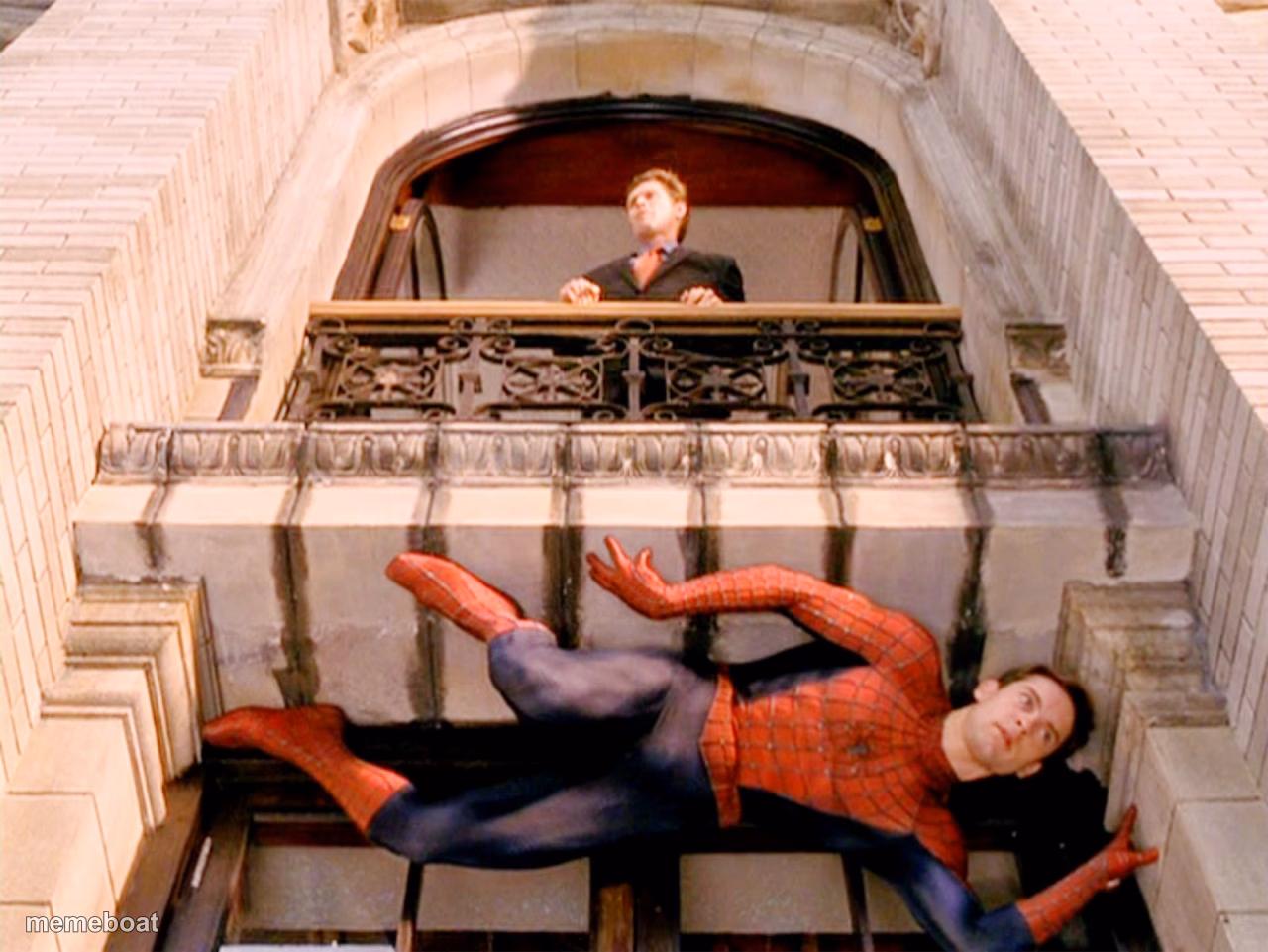 Spiderman Hiding - meme generator image preview