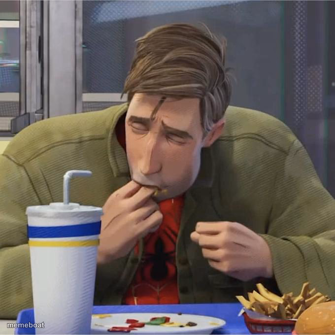 spiderman lick fingers - meme generator image preview