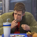 spiderman lick fingers